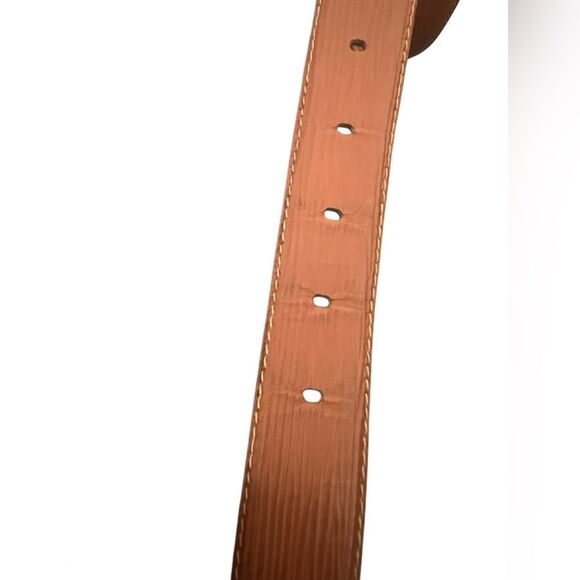 Louis Vuitton Brown Belt with Gold Buckle - Picture 7 of 15